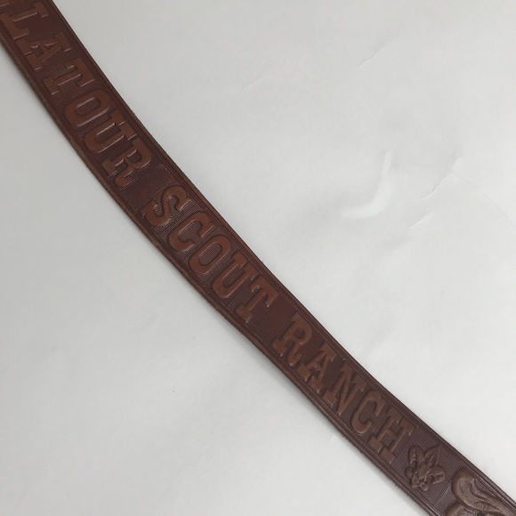 Vintage Tooled Ben Delatour Scout Ranch Belt 30 - Picture 3 of 5